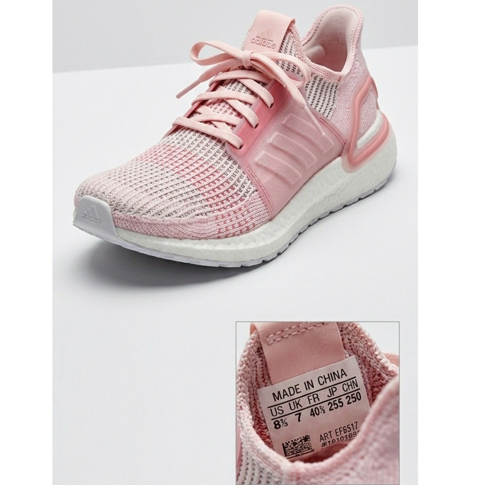 Adidas Ultraboost 19 Women's Size 8.5‎ True Pink Sneakers EF6517 Running Shoes